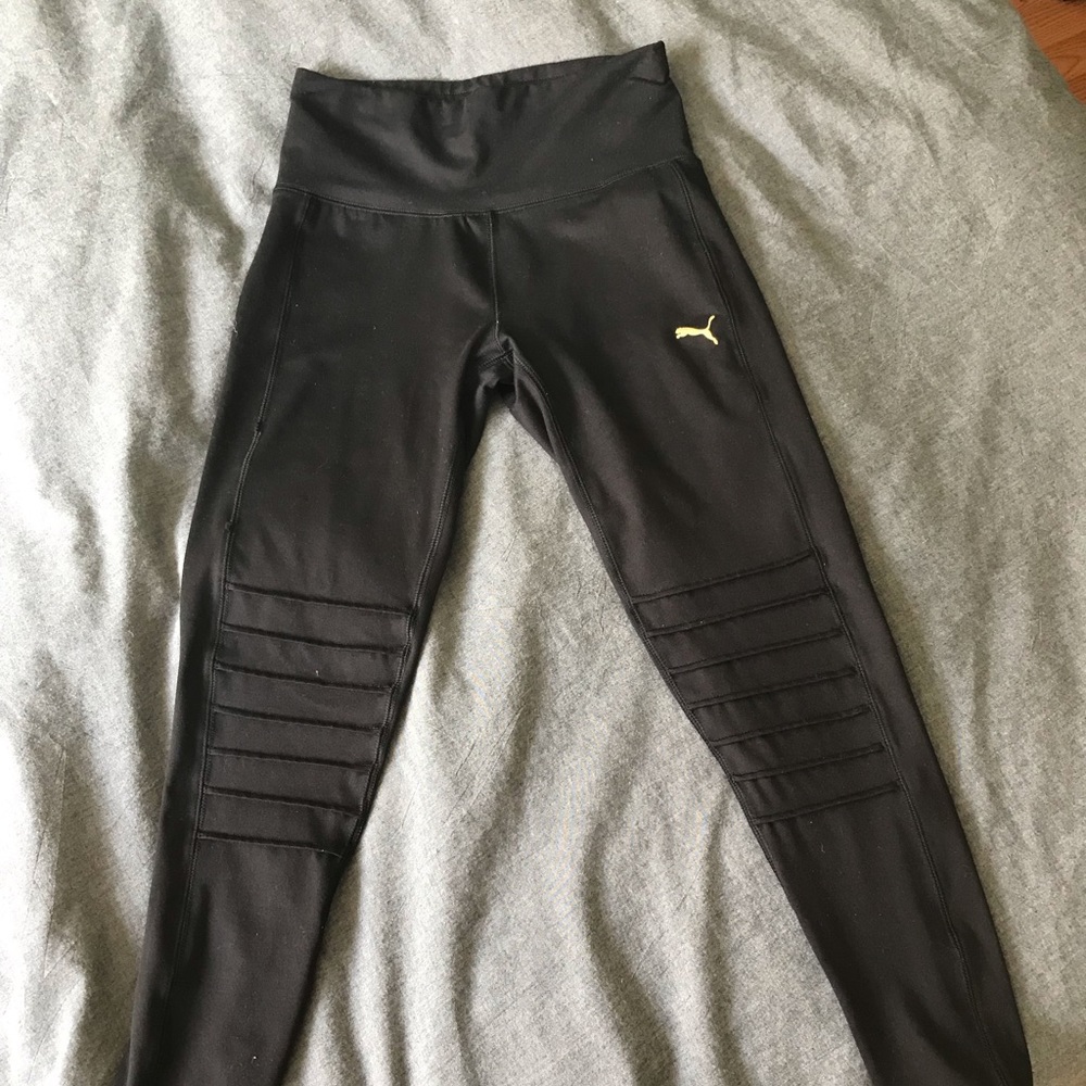 High-Waisted Black Puma Leggings